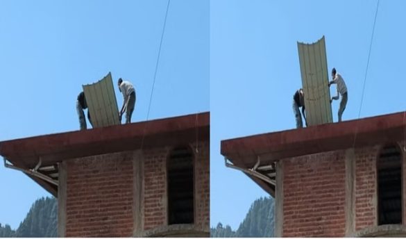 Illegal part of Sanjauli Masjid started being demolished